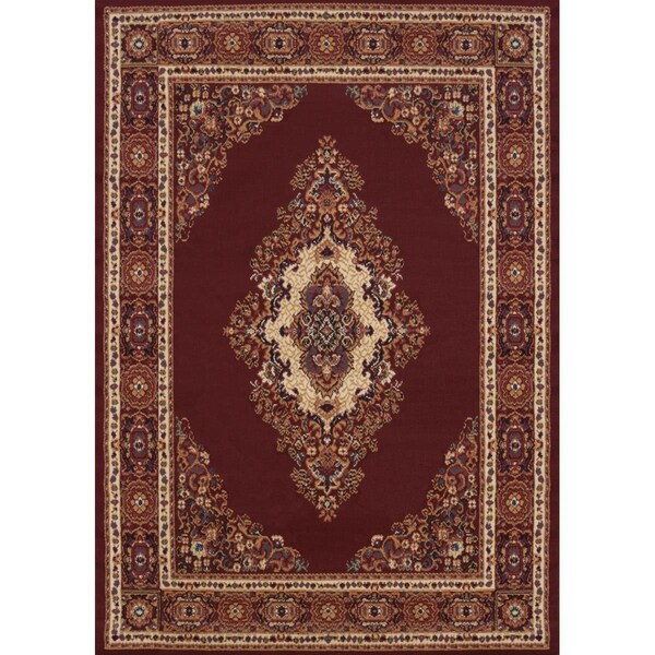 United Weavers 3 ft. 11 in. x 5 ft. 3 in. Manhattan Cathedral Accent RugNavy 940 35364 46 - main
